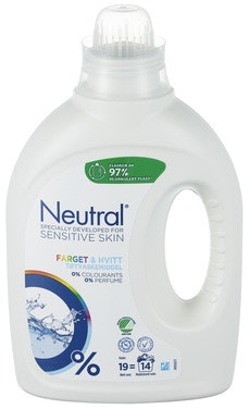 Bilde: © Neutral / Oda Neutral Flytende Maskinvask Farget&Hvitt 760 ml