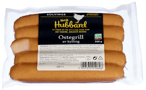Bilde: © Solvinge / Kolonial.no Solvinge Ostegrill Kylling & Kalkun 265 g