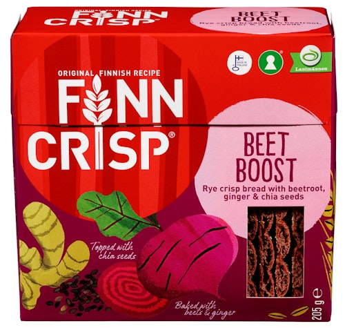 Bilde: © Finn Crisp / Kolonial.no Finn Crisp Beetrot Boost 205 g