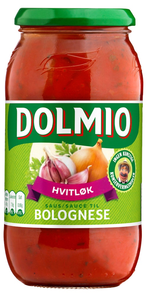 Bilde: © Dolmio / Oda Dolmio Dolmio Pastasaus Intens Hvitløk, 500 g