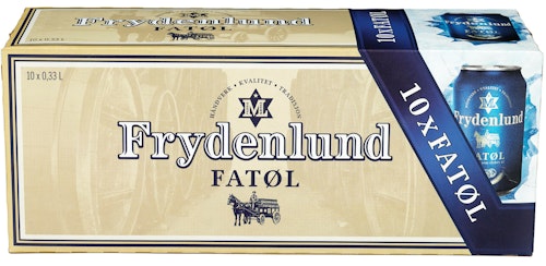 Bilde: © Frydenlund / Kolonial.no Frydenlund Frydenlund Fatøl 0,33 x 10 stk, 3,3 l