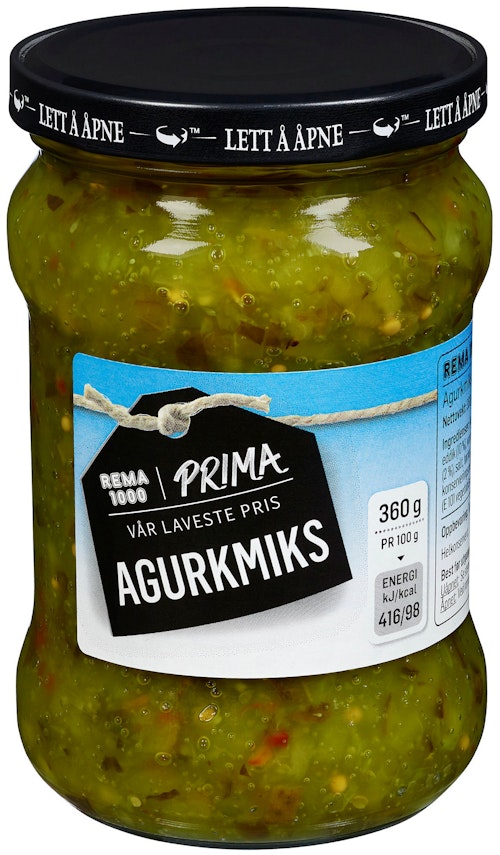 Bilde: © Prima / Oda Prima Agurkmiks 370 g