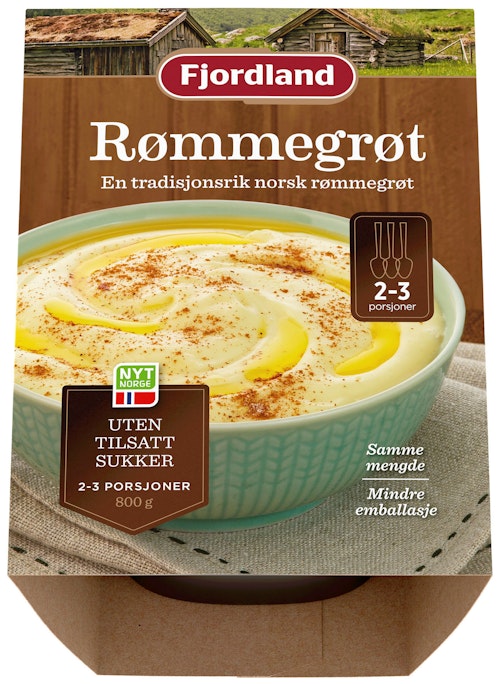 Bilde: © Fjordland / Kolonial.no Fjordland Rømmegrøt 800 g