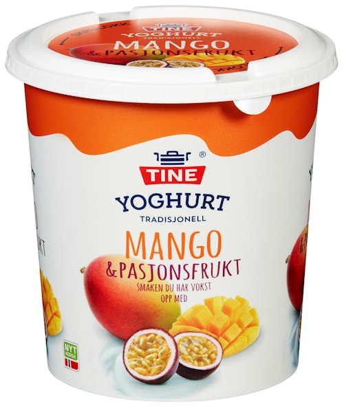 Bilde: © Tine / Kolonial.no Tine TINE Yoghurt Mango og Pasjon 850 g