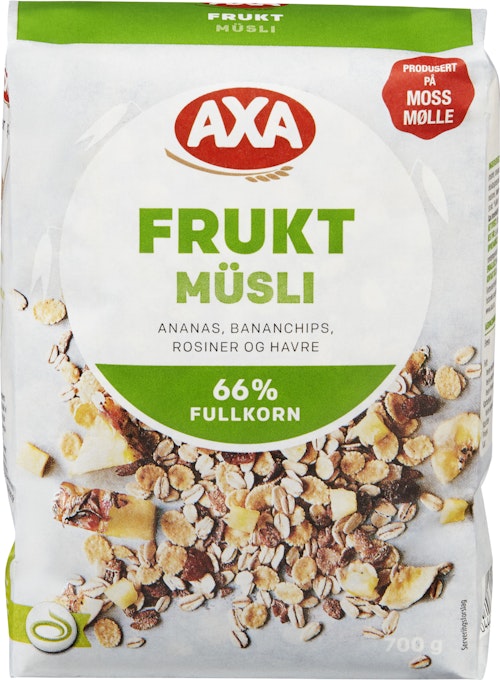 Bilde: © AXA / Kolonial.no AXA Frukt Musli 700 g