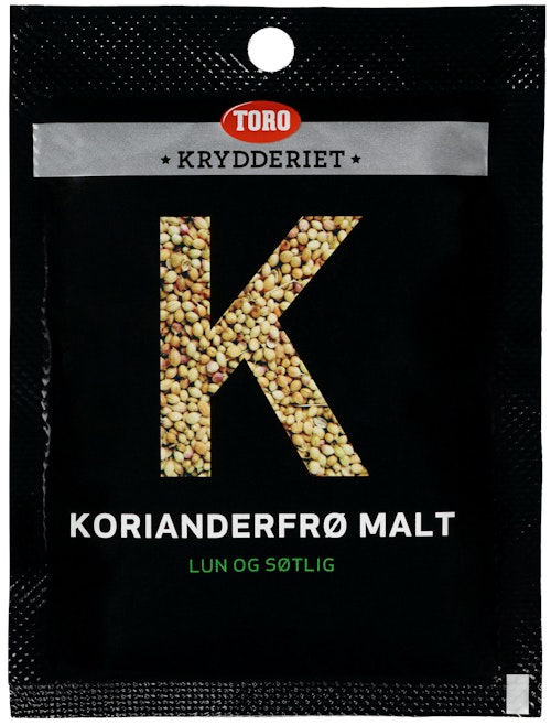 Bilde: © Toro / Oda Toro Korianderfrø Malt
