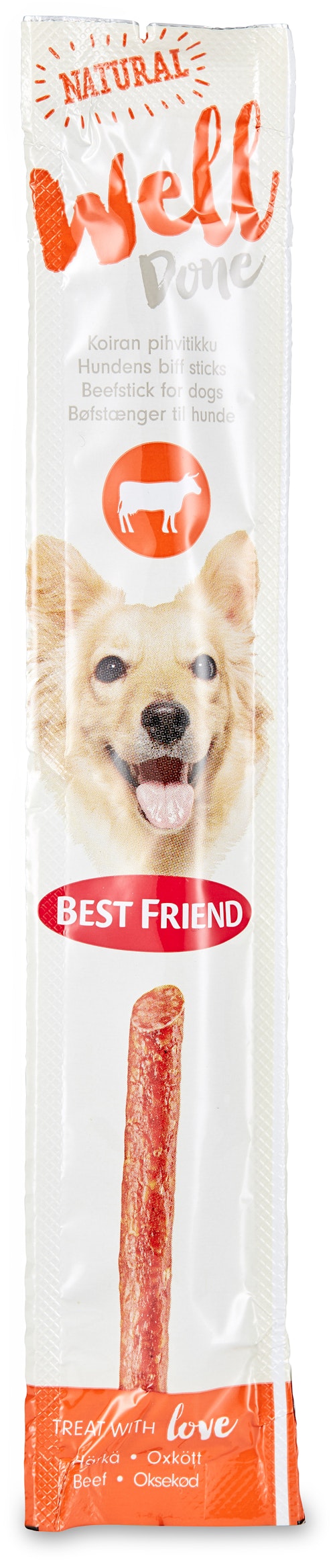 Bilde: © Best Friend / Oda Best Friend Welldone Biff Snack til Hund 15 g