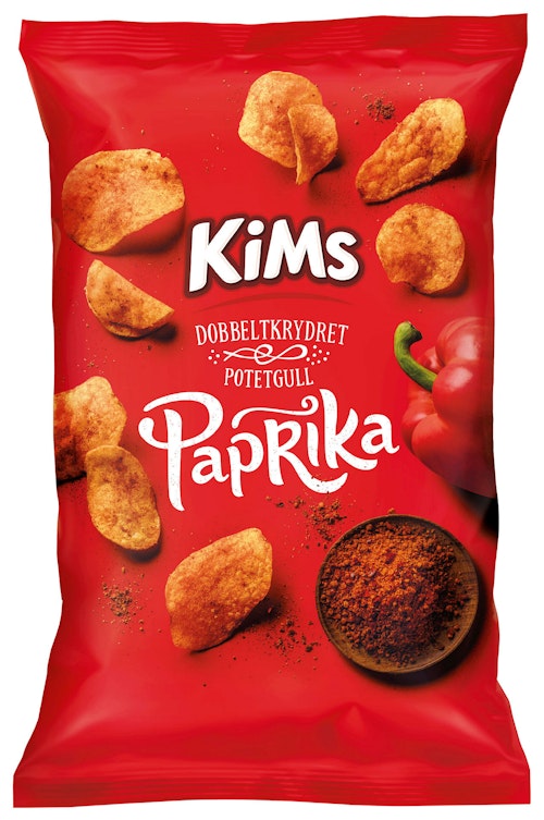 Bilde: © Kims / Kolonial.no Kims Potetchips Paprika 250 g