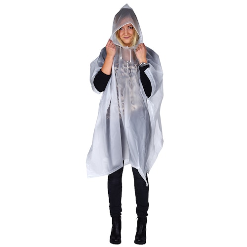 Bilde: © Clas Ohlson / Kolonial.no Clas Ohlson Regnponcho Hvit, 1 stk