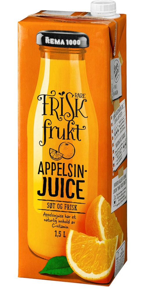 Bilde: © REMA 1000 / Kolonial.no REMA 1000 Appelsinjuice Premium 1,5 l