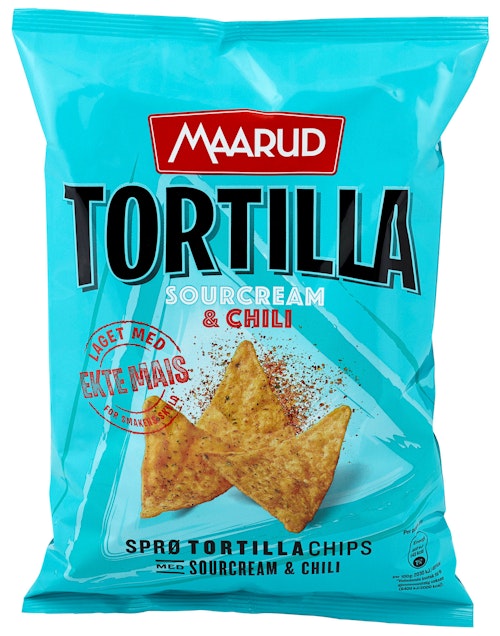 Bilde: © Maarud / Kolonial.no Maarud Tortilla Sourcream Chili 150 g
