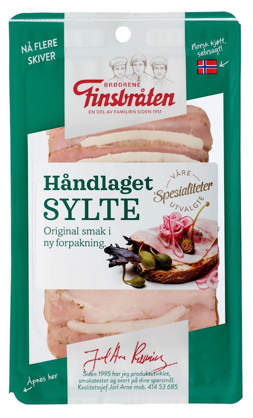 Bilde: © Finsbråten / Kolonial.no Finsbråten Sylte Håndlaget 100 g