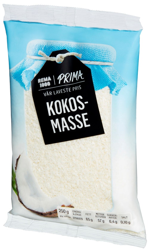 Bilde: © REMA 1000 / Kolonial.no REMA 1000 Kokosmasse 250 g