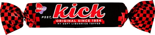 Bilde: © Cloetta / Kolonial.no Cloetta Malaco Kick Lakrisstang 23 g