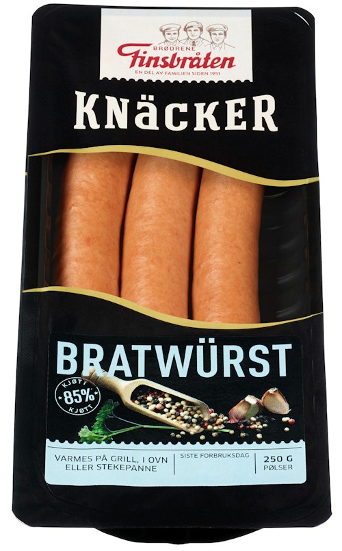 Bilde: © Finsbråten / Oda Finsbråten Bratwurst-Knacker 250 g