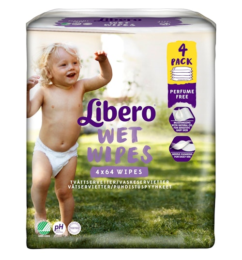 Bilde: © Libero / Kolonial.no Libero Libero Våtserviett 4 pk, 256 wipes, 256 stk