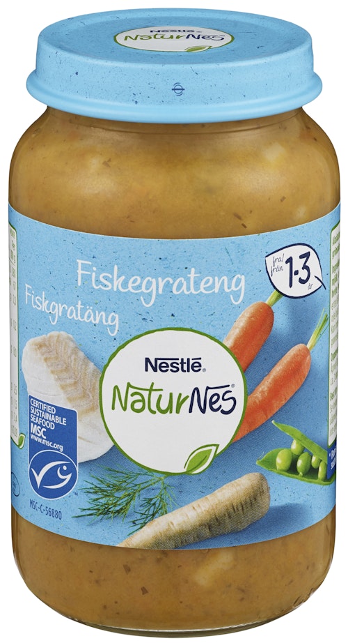 Bilde: © Nestlé / Oda Nestlé Naturnes Fiskegrateng 1-3 år