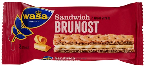 Bilde: © Wasa / Kolonial.no Wasa Sandwich Brunost 36 g