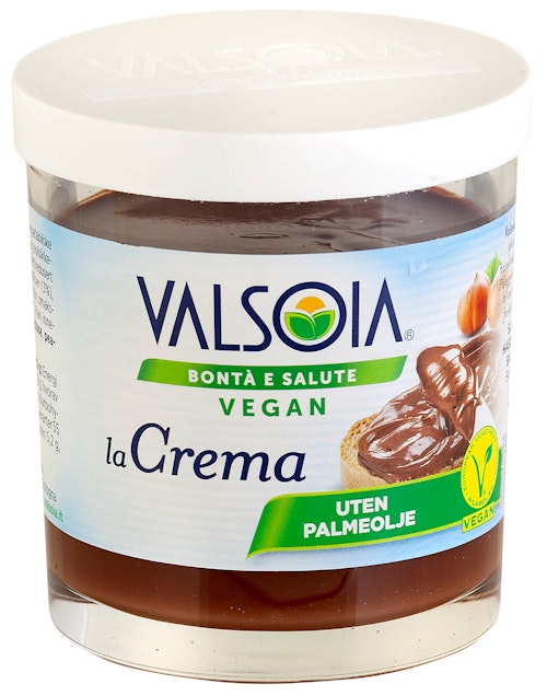 Valsoia Sjokoladepålegg med Hasselnøtt Vegansk, 200 g