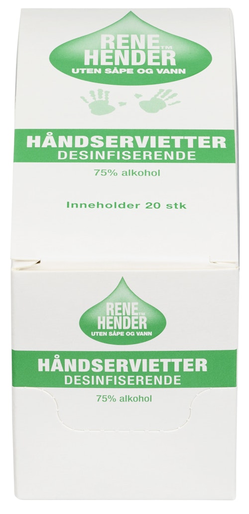 Rene Hender Wipes 20 stk