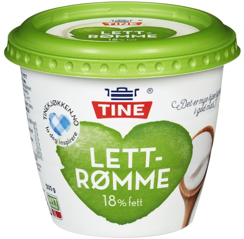 Bilde: © Tine / Kolonial.no Tine Lettrømme 18%, 300 g