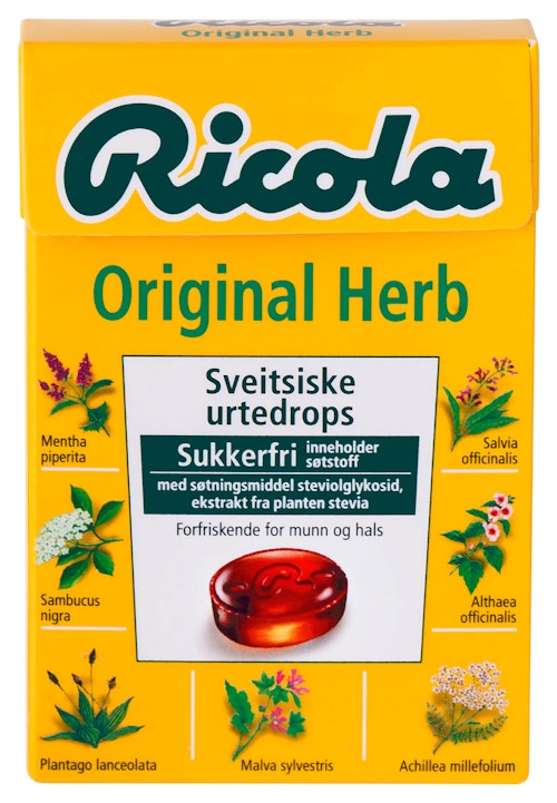 Bilde: © Ricola / Oda Ricola Ricola Original Med Stevia 50 g