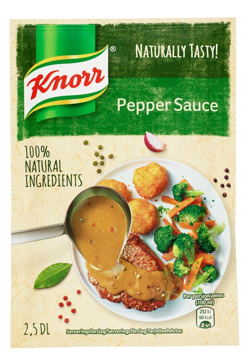 Bilde: © Knorr / Kolonial.no Knorr Kremet Peppersaus 40 g