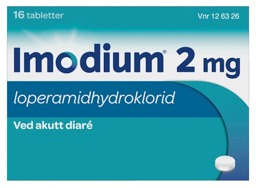 Imodium Tabletter 2mg, 16 stk