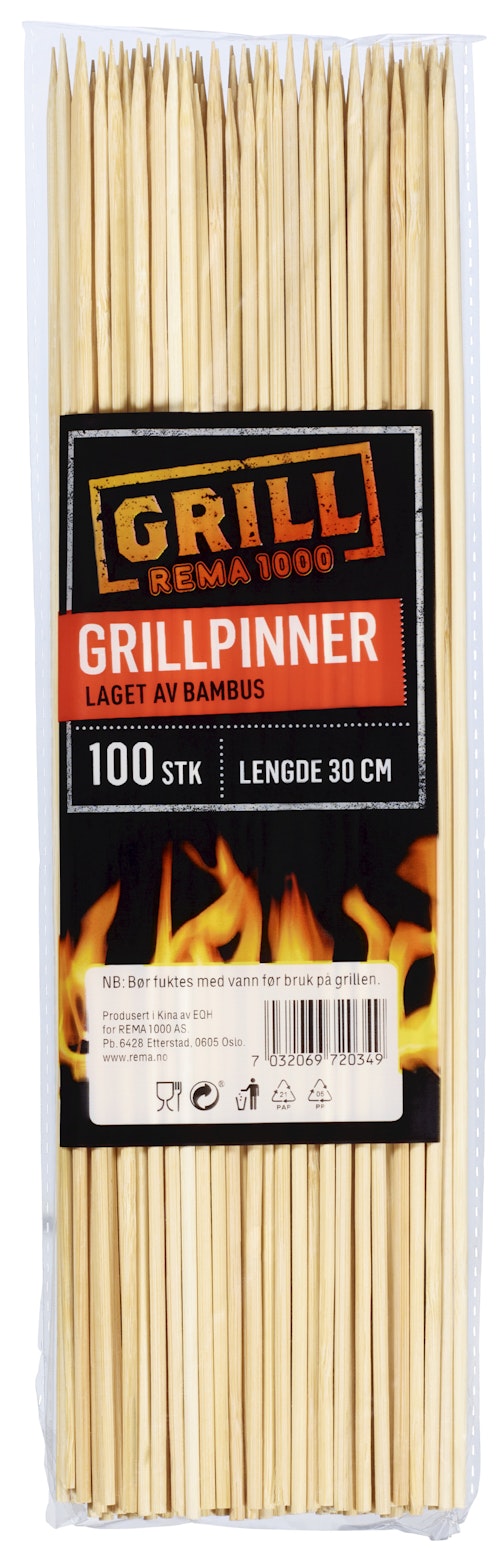 Bilde: © REMA 1000 / Oda REMA 1000 Grillpinner i Bambus
