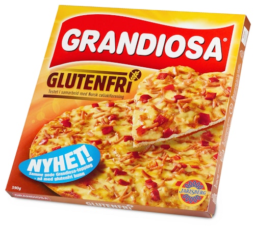 Bilde: © Grandiosa / Kolonial.no Grandiosa Grandiosa Glutenfri Pizza 590 g