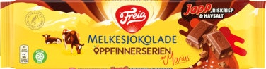 Bilde: © Freia / Oda Freia Melkesjokolade Japp, Riskrisp & Halvsalt 190 g
