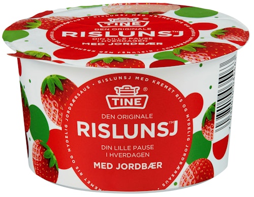 Bilde: © Tine / Kolonial.no Tine Rislunsj Med Jordbær Piano, 150 g
