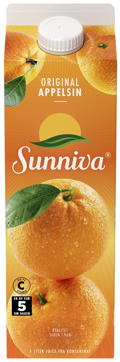 Bilde: © Sunniva / Kolonial.no Sunniva Original Appelsinjuice 1 l
