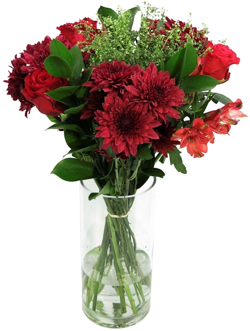 Bilde: © FreshFlowers / Kolonial.no FreshFlowers Julebukett 50cm, 1 stk