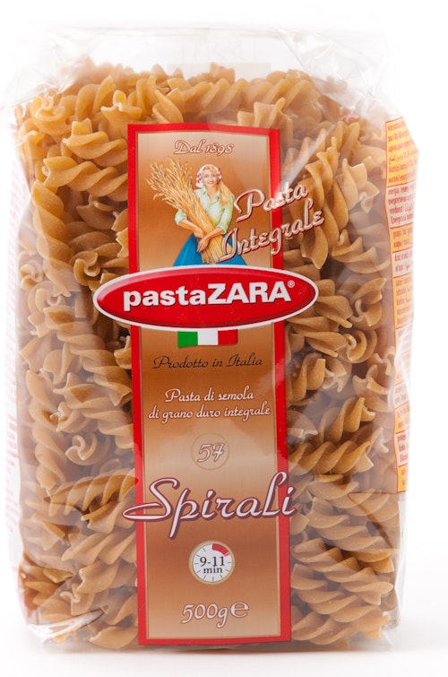 Bilde: © Pasta Zara / Oda Pasta Zara Pastaskruer Fullkorn 500 g