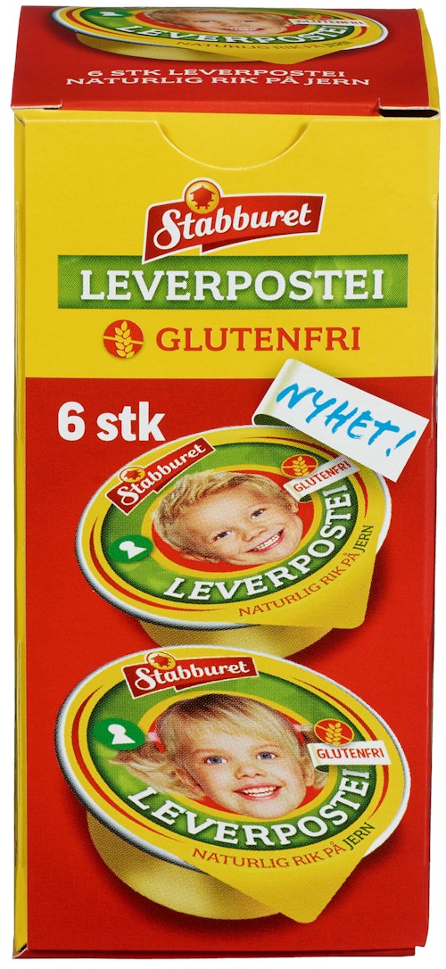 Bilde: © Stabburet / Oda Stabburet Stabburet Leverpostei Glutenfri 6 x 22g, 132 g