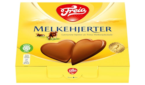 Bilde: © Freia / Kolonial.no Freia Melkesjokolade Hjerter 130 g