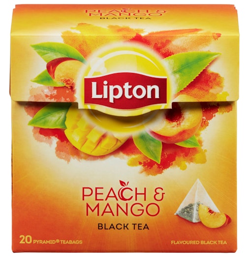Lipton Peach Mango Tea Pyramide 20 poser, 20 stk