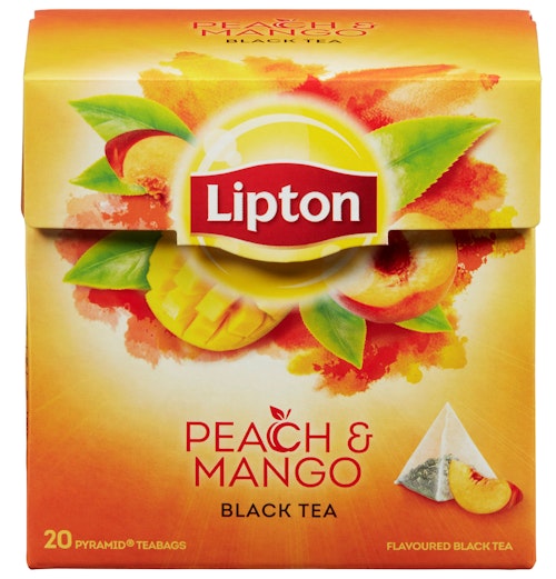 Bilde: © Lipton / Kolonial.no Lipton Peach Mango Tea Pyramide 20 poser, 20 stk