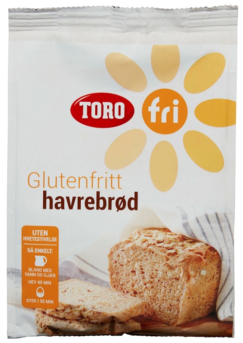 Bilde: © Toro / Kolonial.no Toro Havrebrød Glutenfri 409 g