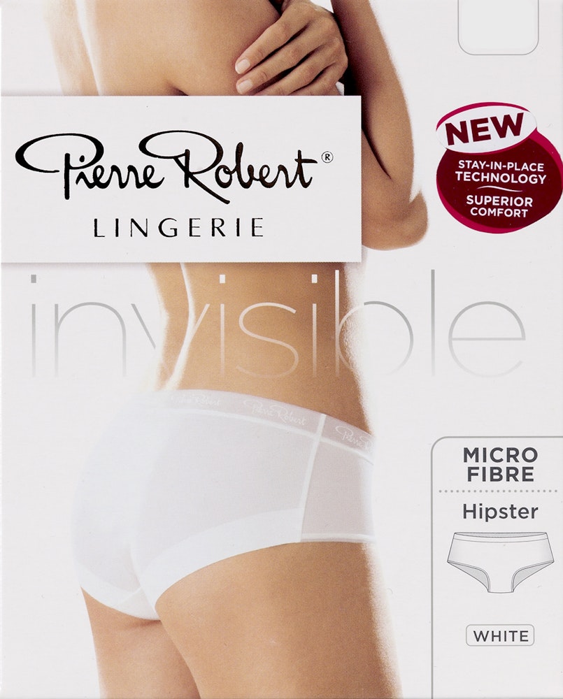 Pierre Robert Microfibre Hipster Invisible White Large