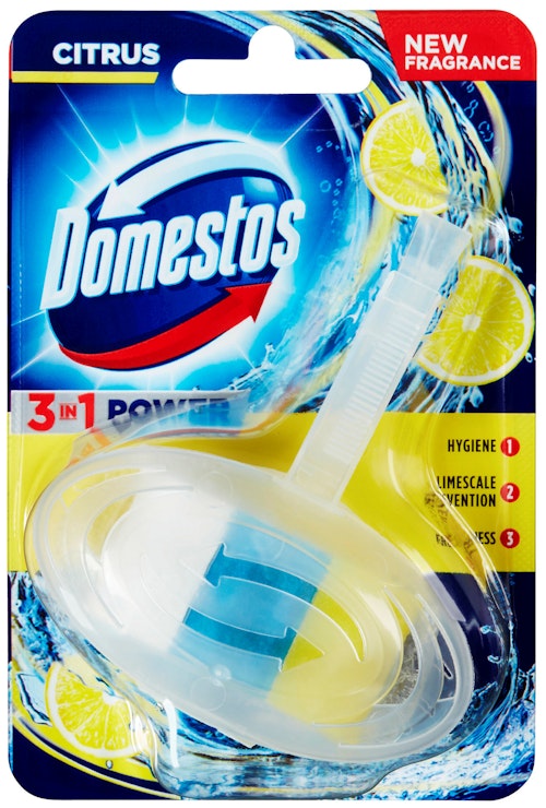 Bilde: © Domestos / Oda Domestos 3 in 1 Block Citrus Fresh 1 stk