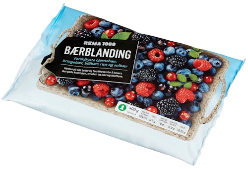 Bilde: © REMA 1000 / Kolonial.no REMA 1000 Skogsbærblanding 400 g