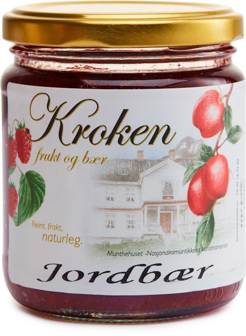 Bilde: © Kroken Frukt & Bær / Oda Kroken Frukt & Bær Håndlaget Jordbærsyltetøy