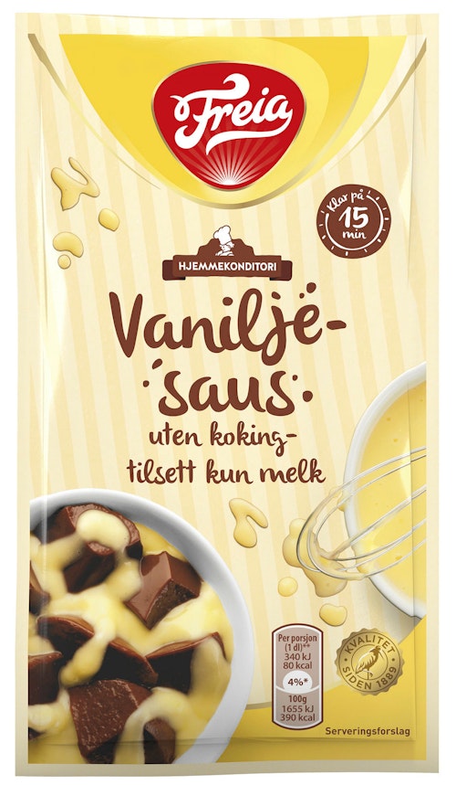 Bilde: © Freia / Oda Freia Vaniljesaus Instant Uten koking, 56 g