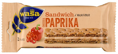 Bilde: © Wasa / Kolonial.no Wasa Sandwich Cheese & Paprika 40 g