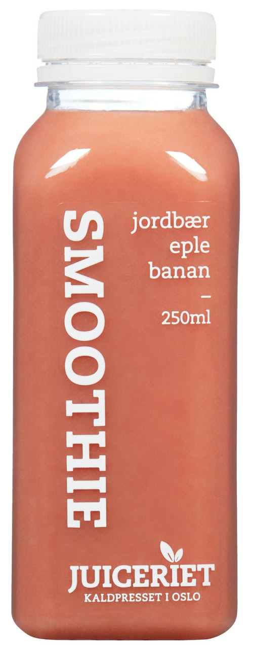 Bilde: © Juiceriet / Oda Juiceriet Smoothie Jordbær, Eple og Banan, 250 ml