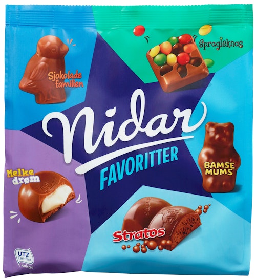 Bilde: © Nidar / Kolonial.no Nidar Nidar Favoritter Stratos 300 g