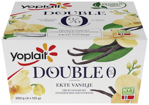 Bilde: © Yoplait / Oda Yoplait Yoplait 00% Vanilje, 4x125g, 500 g