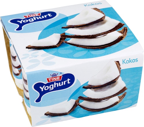 Bilde: © Tine / Kolonial.no Tine Yoghurt Kokos 4x150g, 600 g